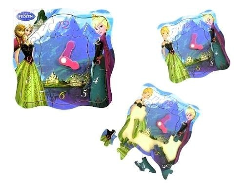 ZEGAR DREWNIANY FROZEN - KRAINA LODU