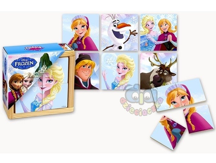 DREWNIANE PUZZLE FROZEN - KRAINA LODU