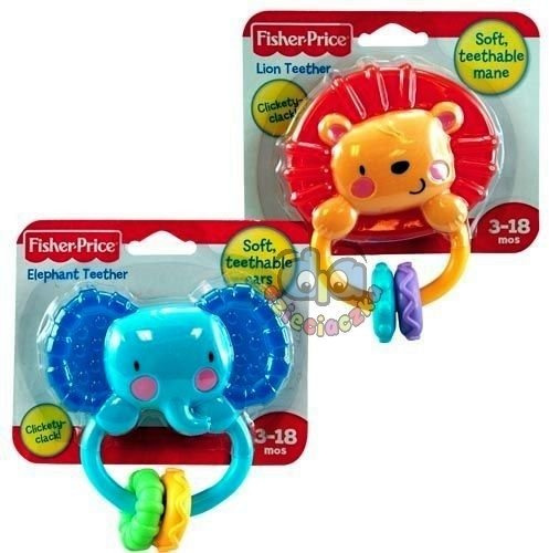 FISHER PRICE Lew lub Słonik  Gryzak  W5895/96