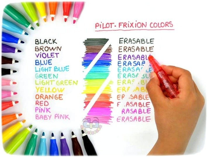 MARKERY WYMAZYWALNE PILOT FRIXION COLORS 6 SZT