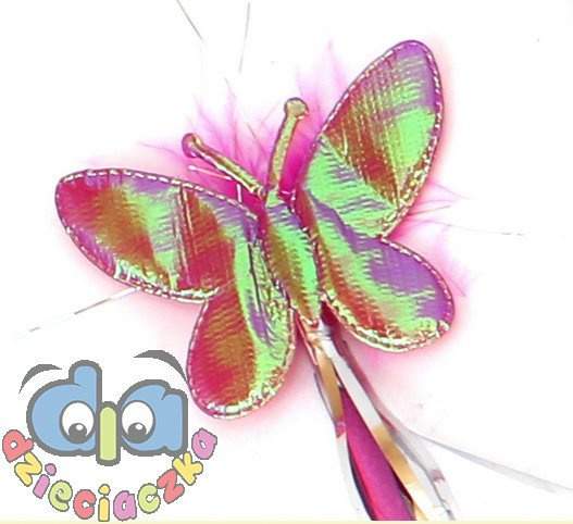Karnawał SKRZYDEŁKA MOTYLA zestaw DLA DZIEWCZYNKI: skrzydełka + opaska + różdżka Barbie Mariposy