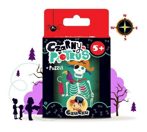 CZUCZU Karty 3 gry + Puzzle CZARNY PIOTRUŚ