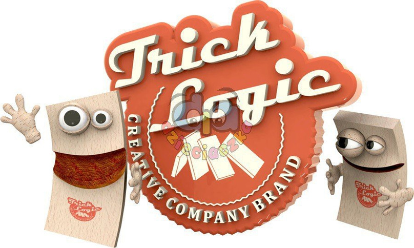 TRICK LOGIC Płytka most 4 szt. naturalne drewno