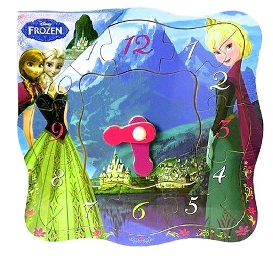 ZEGAR DREWNIANY FROZEN - KRAINA LODU