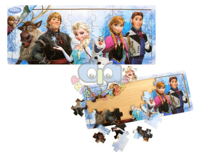 DISNEY UKŁADANKA DREWNIANA PUZZLE FROZEN - KRAINA LODU 21 EL.