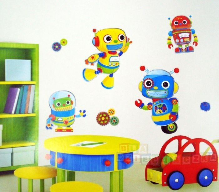 ROBOTY - DEKORACJE ŚCIENNE 3D