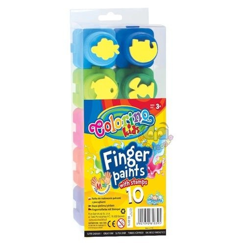 Kids farby do malowania palcami 10 kolorów 20ml