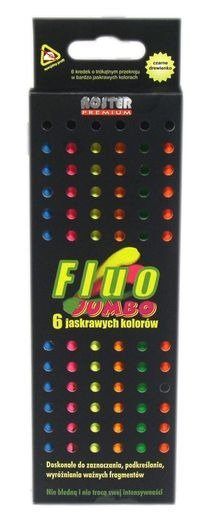 Kredki NOSTER FLUO JUMBO 6 kolorów