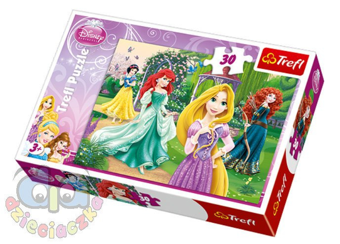 Puzzle Roszpunka, Merida Waleczna, Arialka i Śnieżka 30el. 18172