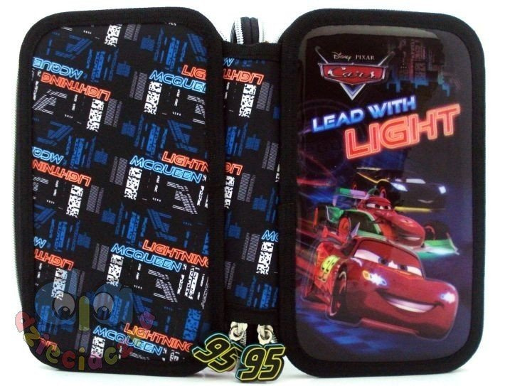 Piórnik z wyposażeniem podwójny Cars 35