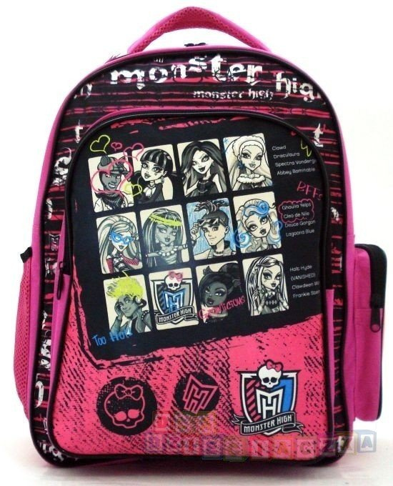 ZESTAW: PLECAK + SASZETKA  MONSTER HIGH 22731