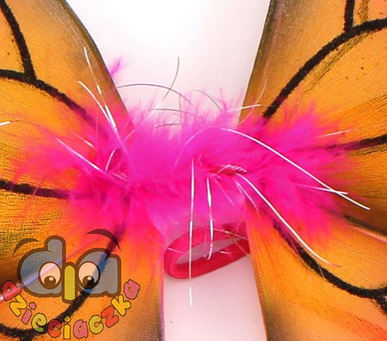Karnawał SKRZYDEŁKA MOTYLA zestaw DLA DZIEWCZYNKI: skrzydełka + opaska + różdżka Barbie Mariposy