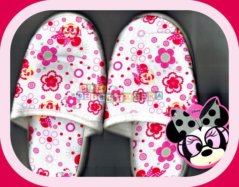 KAPCIE DOMOWE MINNIE GLAMOUR  rozm. 32/33