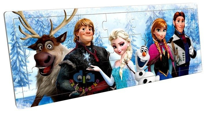 DISNEY UKŁADANKA DREWNIANA PUZZLE FROZEN - KRAINA LODU 21 EL.