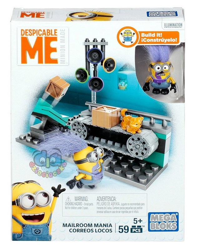 Minionki  zestaw PACZKOMANIA lub WSTRZĄSOFOTEL  Mega Bloks DMV29