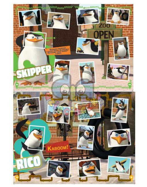 EPEE Album na naklejki Pingwiny z Madagaskaru + 8 naklejek 30819