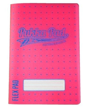 Zeszyt A5 Flex Pad neon pink Pukka Pad kratka 60k.