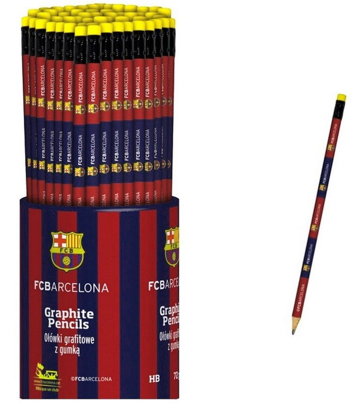 OŁÓWEK TRÓJKĄTNY FC BARCELONA BARCA FAN - 1 szt