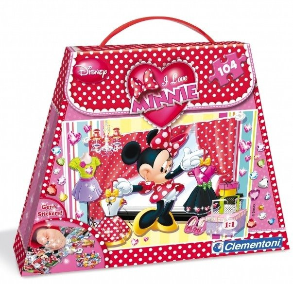 CLEMENTONI PUZZLE 104 EL. MINNIE I LOVE SHOPPING