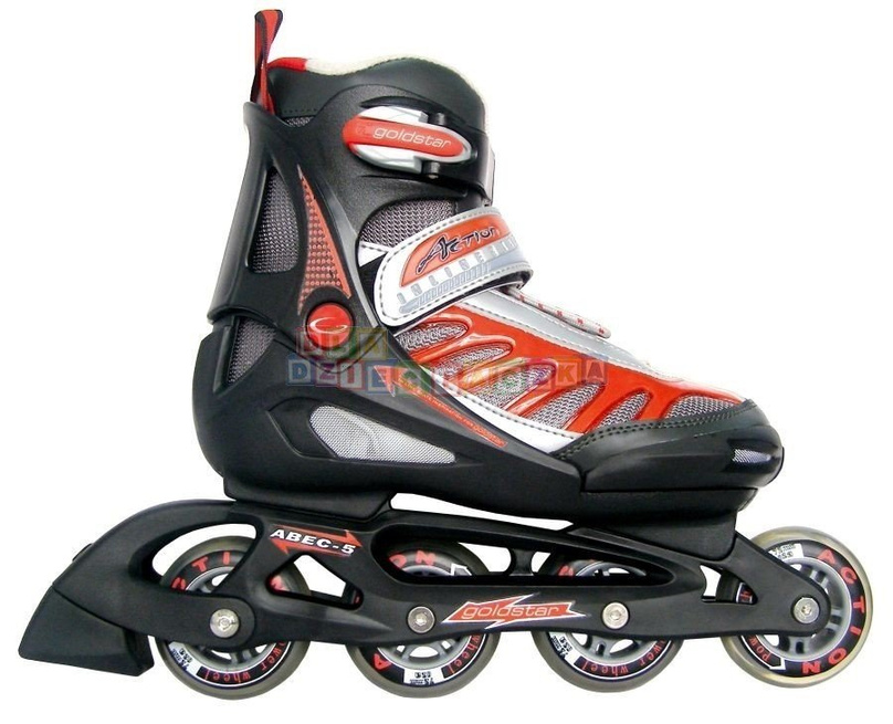 Rolki Goldstar Profi Plus 40-43 czerwone ABEC 5