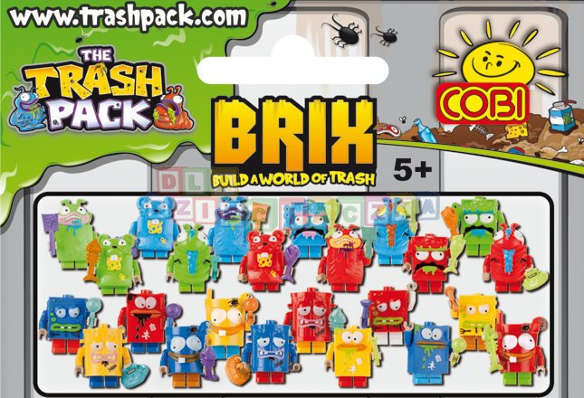 TRASH PACK 6248 FIGURKA ŚMIECIAKA W SASZETCE klocki COBI