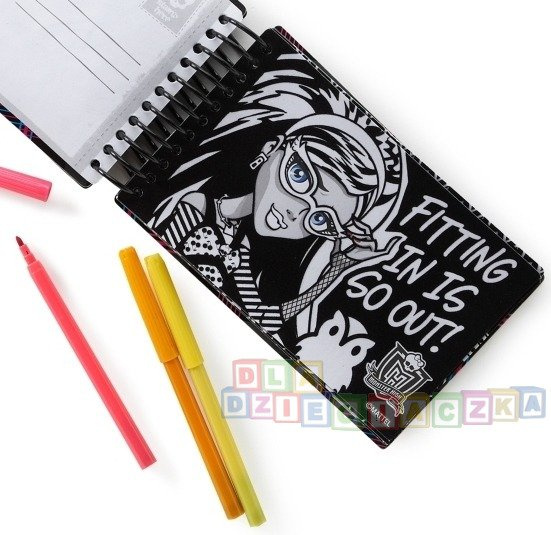 WELWETOWE POCZTÓWKI Z FLAMASTRAMI MONSTER HIGH